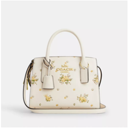 Coach andrea carryall 蔻驰托特包 4折 $191.2（约1383.06元）  购物返利请关注公众号：芒省真好省