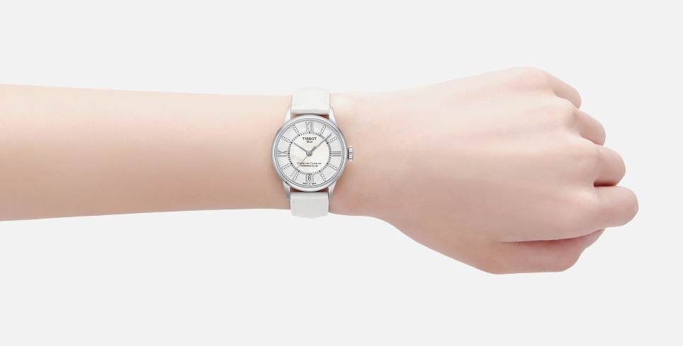 Tissot 天梭杜鲁尔系列皮带80机芯机械女表