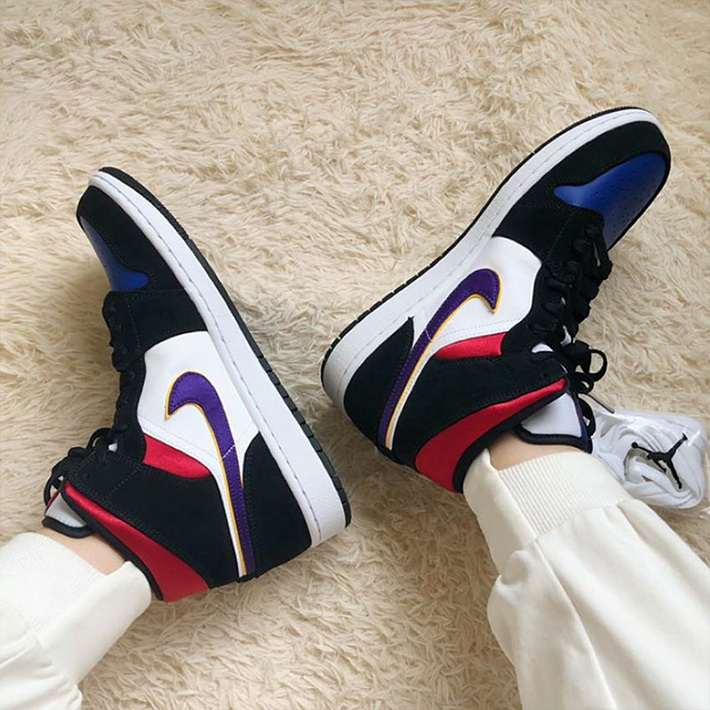 Air Jordan 乔丹 AJ1湖人红蓝