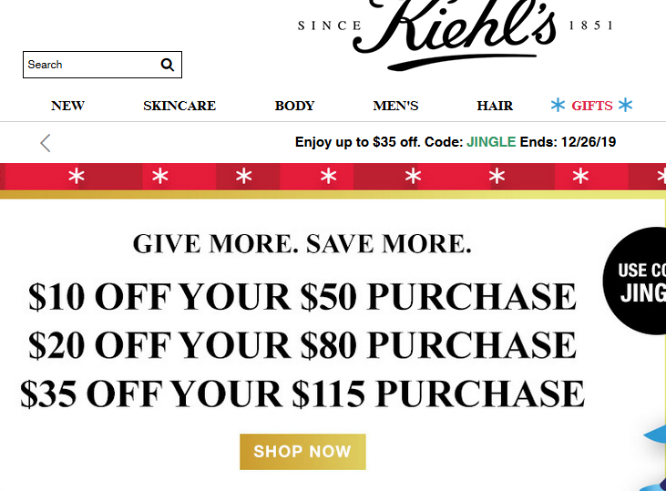 Kiehl's美国官网