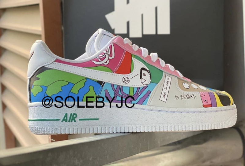 疑似Nike地球日鞋款！Ruohan Wang x AF1运动鞋最新实物图！