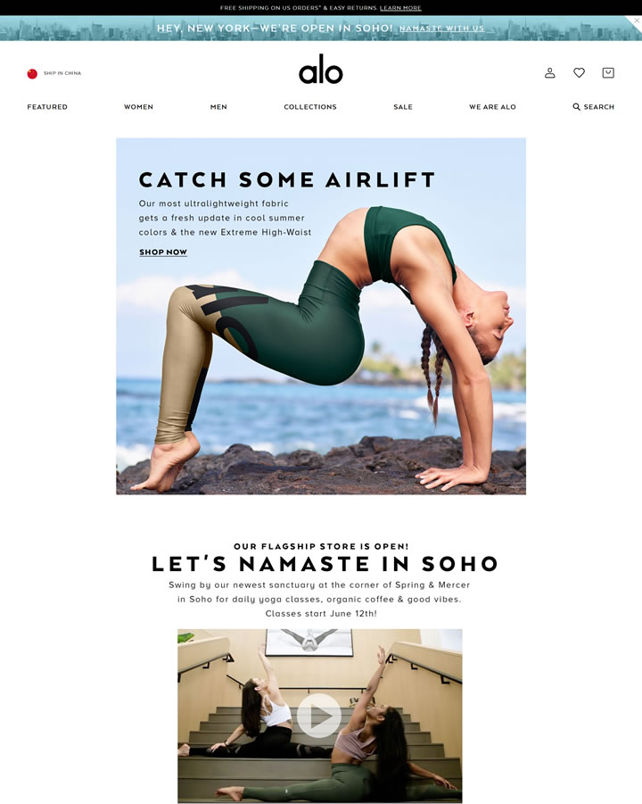 Alo Yoga美国官网：知名瑜伽服品牌Alo Yoga<a href='http://www.younaisi.cn/htwz/' class='hyperlinked' target='_blank'>海淘网站</a>