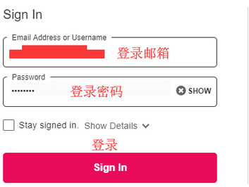 已经注册过的朋友选择SIGN IN登录即可；