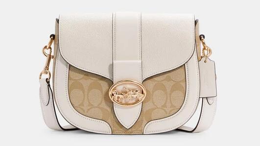 降价！Coach蔻驰 Georgie老花马鞍包 海淘折后价$119