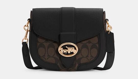 降价！Coach蔻驰 Georgie老花马鞍包 海淘折后价$119