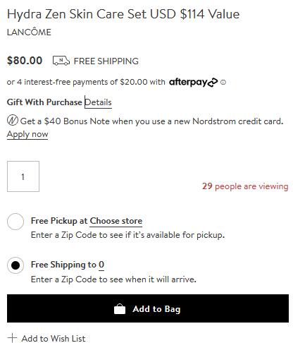 LANC?ME兰蔻防晒3件套(价值$114)上新价$80+满赠三重礼！