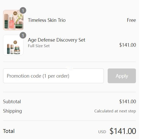 Biossance官网现有多款套装立减$15满$40送护肤3件套