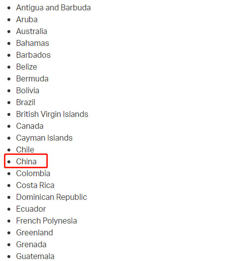 Backcountry美国官网可以直邮中国吗？