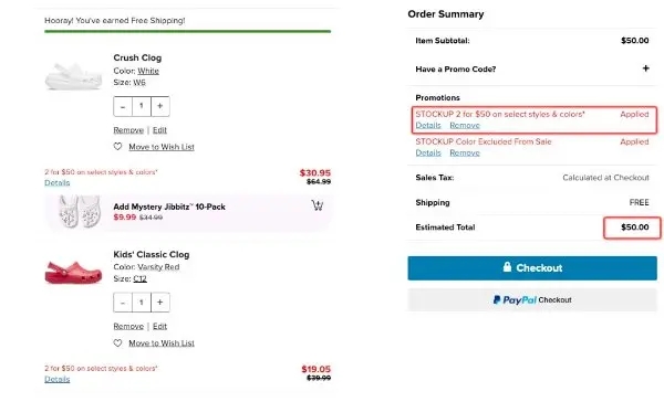 2双好价  | Crocs 精选休闲美鞋热卖 2双$50+免邮